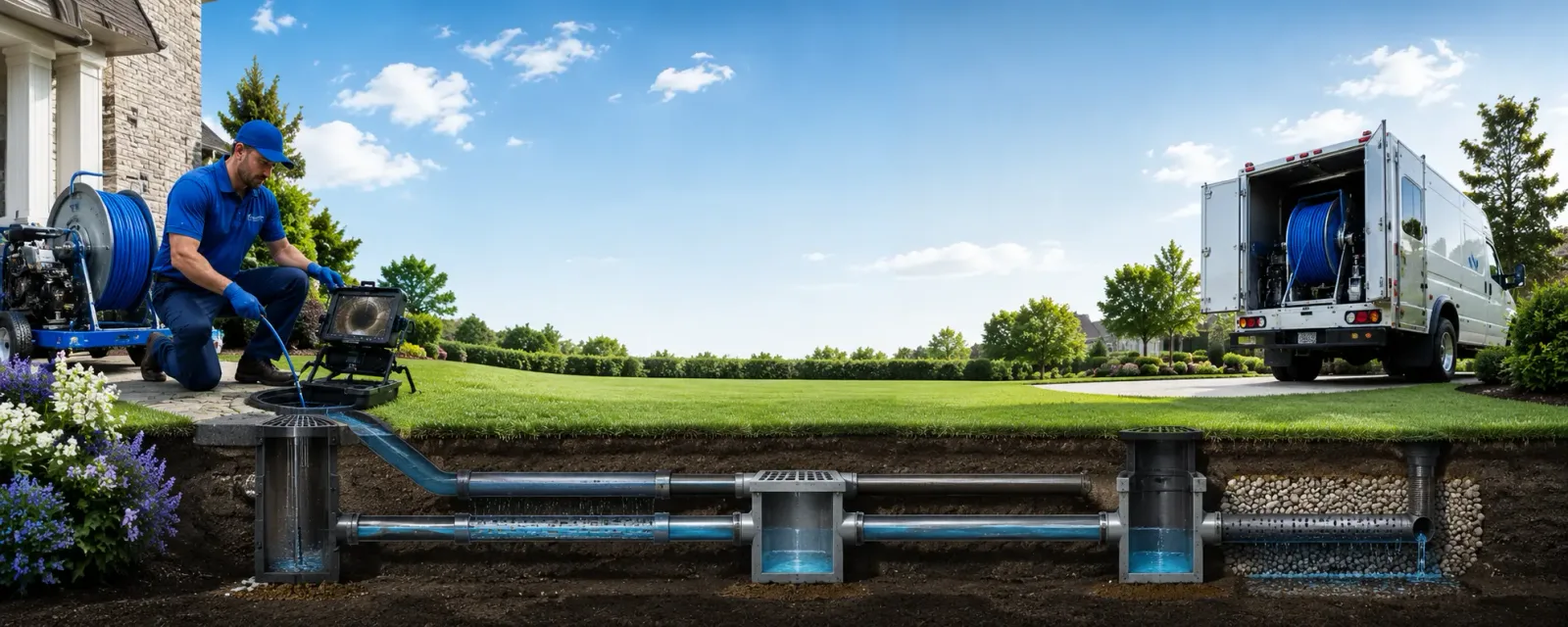 Outdoor drain cleaning information for New Millport, PA